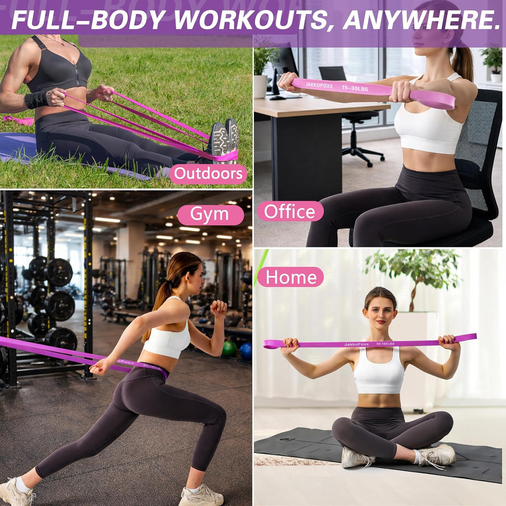 Resistance Bands,Pull Up Bands,Stretching Assist Bands Set for Men & WomenPortable Exercise, Muscle Training,Physical Therapy,Exercise Workout Bands for Working Out